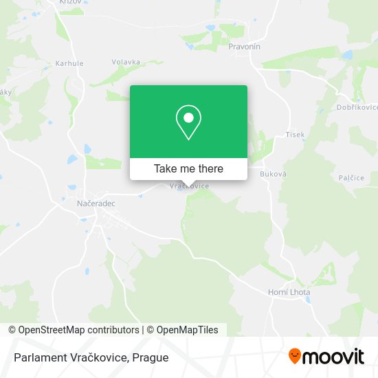 Карта Parlament Vračkovice