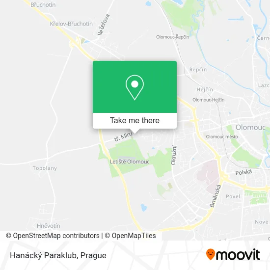 Карта Hanácký Paraklub