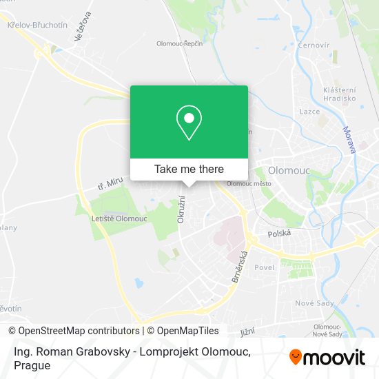Карта Ing. Roman Grabovsky - Lomprojekt Olomouc