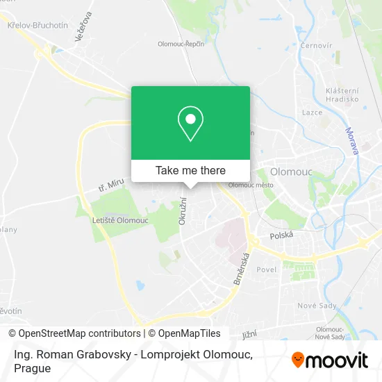 Ing. Roman Grabovsky - Lomprojekt Olomouc map