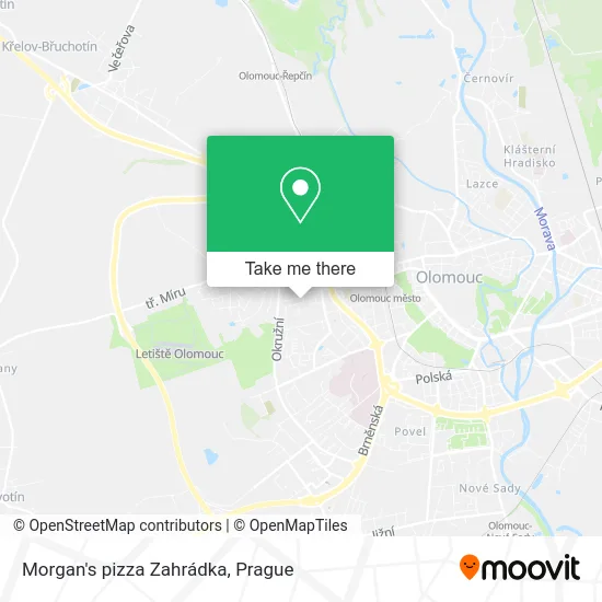 Карта Morgan's pizza Zahrádka