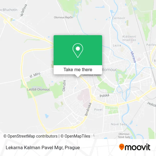 Карта Lekarna Kalman Pavel Mgr