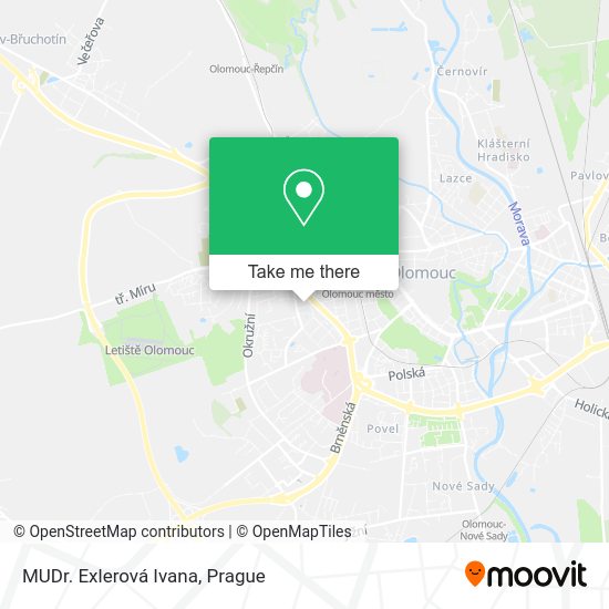 Карта MUDr. Exlerová Ivana