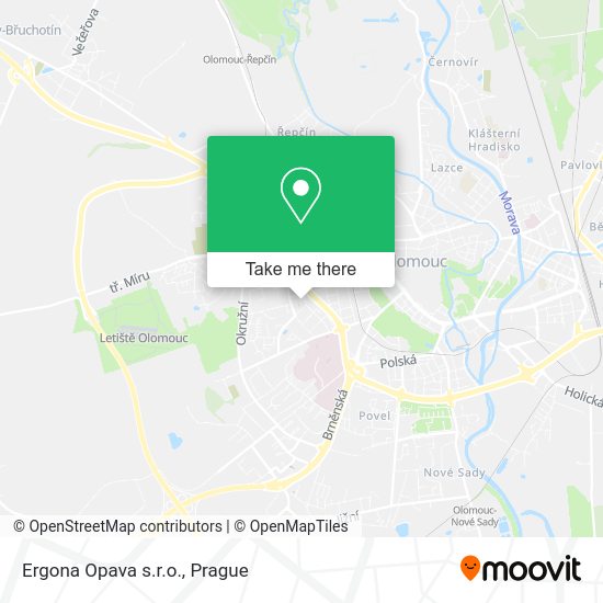 Карта Ergona Opava s.r.o.