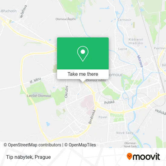 Карта Tip nábytek