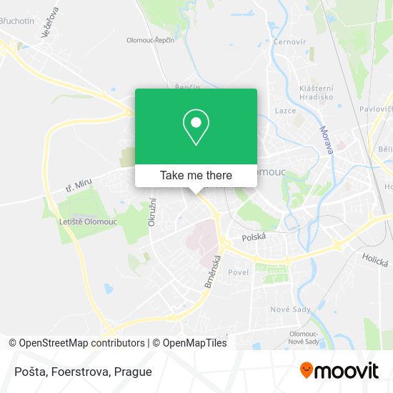 Карта Pošta, Foerstrova