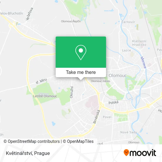 Květinářství map