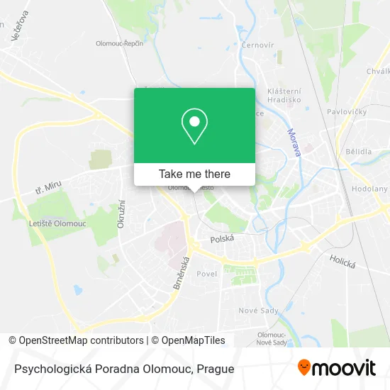 Карта Psychologická Poradna Olomouc