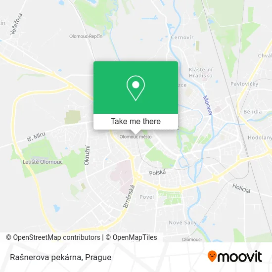 Карта Rašnerova pekárna