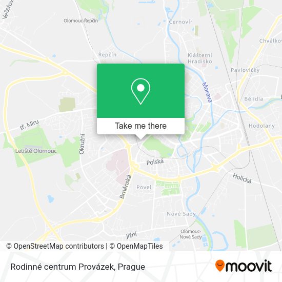 Карта Rodinné centrum Provázek