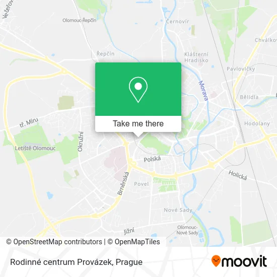 Карта Rodinné centrum Provázek