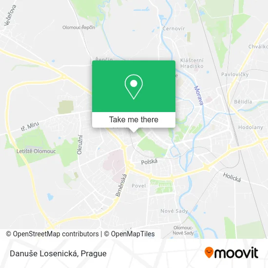 Карта Danuše Losenická