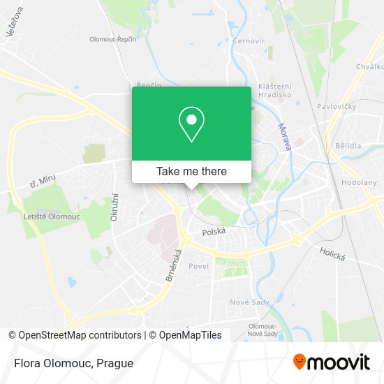 Карта Flora Olomouc