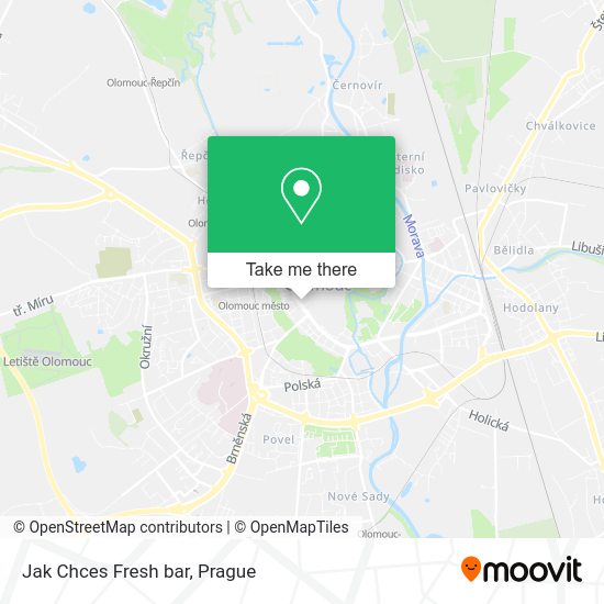Карта Jak Chces Fresh bar