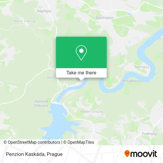 Карта Penzion Kaskáda