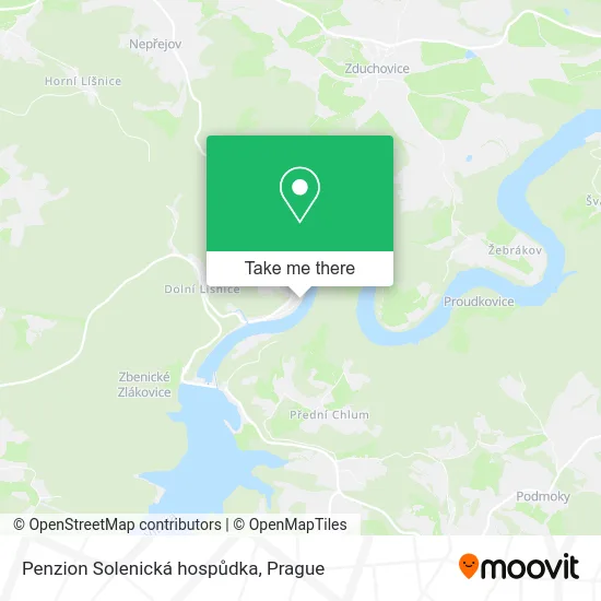 Карта Penzion Solenická hospůdka