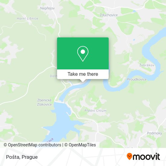 Карта Pošta