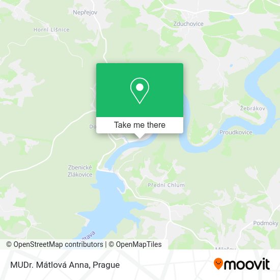 Карта MUDr. Mátlová Anna