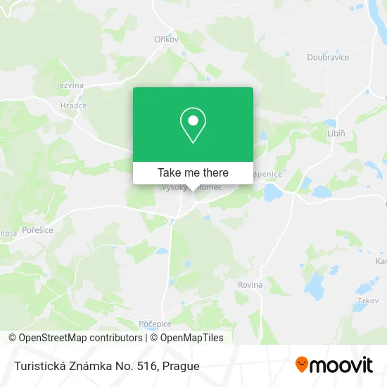 Карта Turistická Známka No. 516