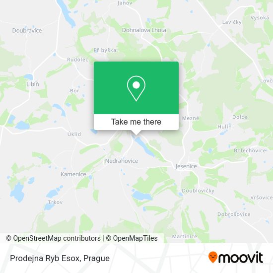 Карта Prodejna Ryb Esox