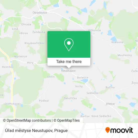 Карта Úřad městyse Neustupov