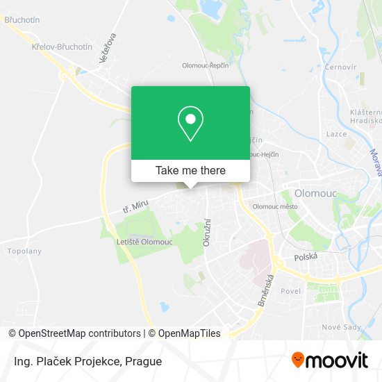 Карта Ing. Plaček Projekce