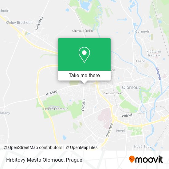 Карта Hrbitovy Mesta Olomouc
