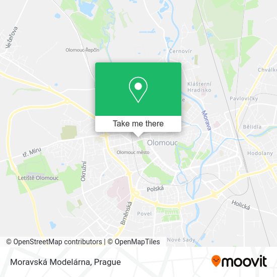 Карта Moravská Modelárna