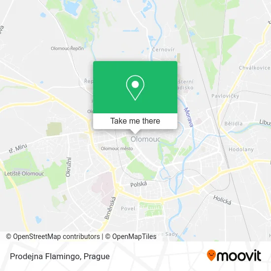 Карта Prodejna Flamingo