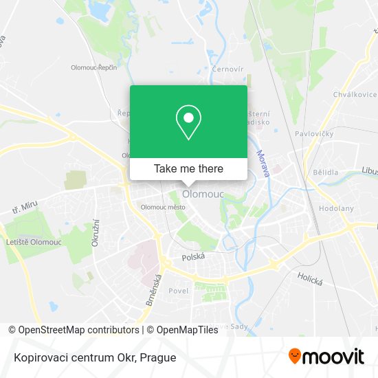 Карта Kopirovaci centrum Okr