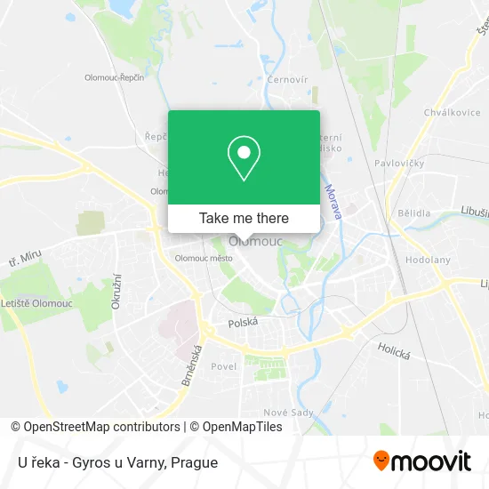 Карта U řeka - Gyros u Varny