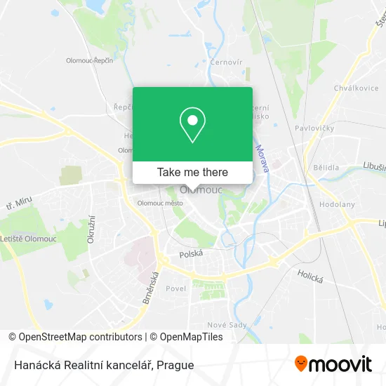 Карта Hanácká Realitní kancelář