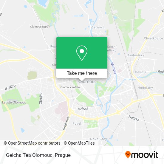 Карта Geicha Tea Olomouc
