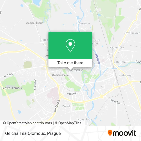 Карта Geicha Tea Olomouc