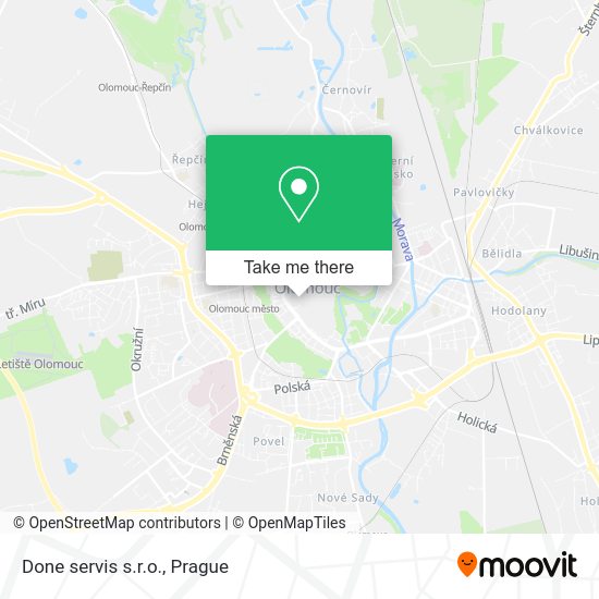 Карта Done servis s.r.o.