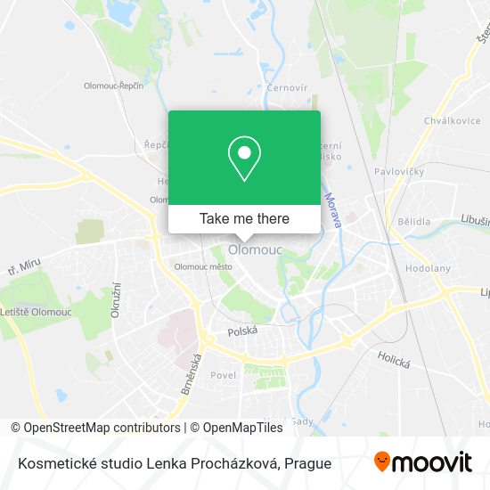 Карта Kosmetické studio Lenka Procházková