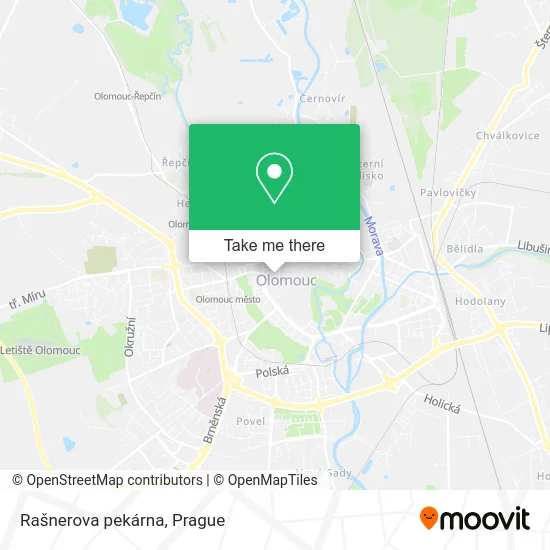Карта Rašnerova pekárna