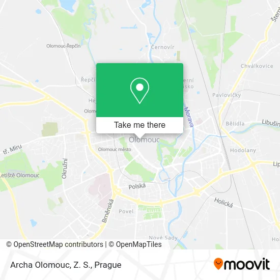 Карта Archa Olomouc, Z. S.