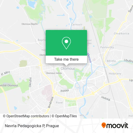 Карта Nevrla Pedagogicka P