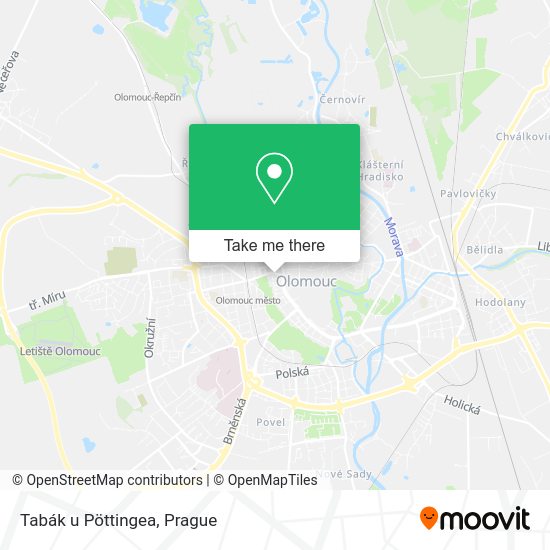 Карта Tabák u Pöttingea