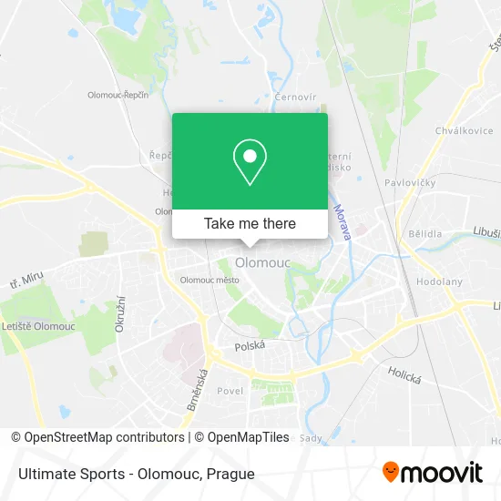 Карта Ultimate Sports - Olomouc