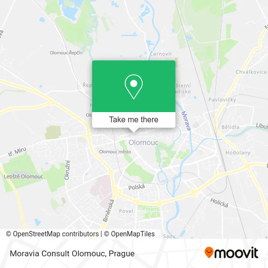 Карта Moravia Consult Olomouc