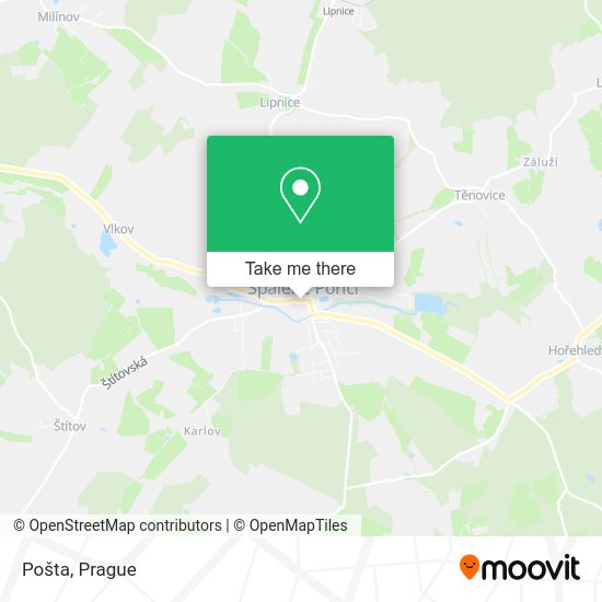Карта Pošta