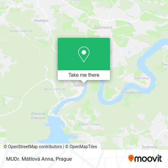 Карта MUDr. Mátlová Anna