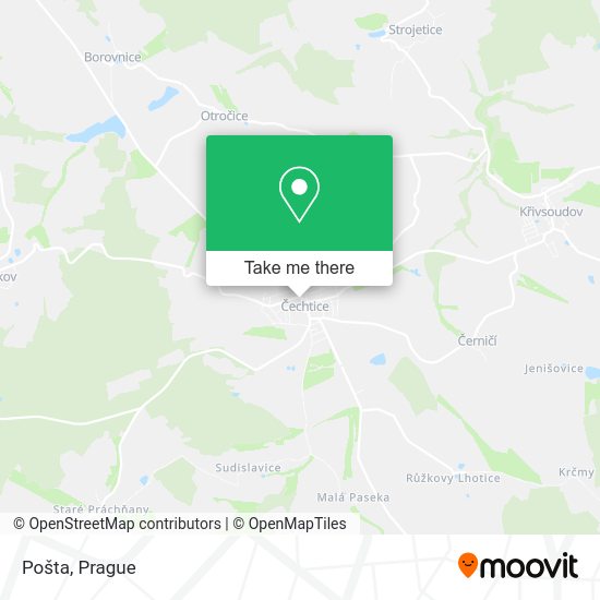 Карта Pošta