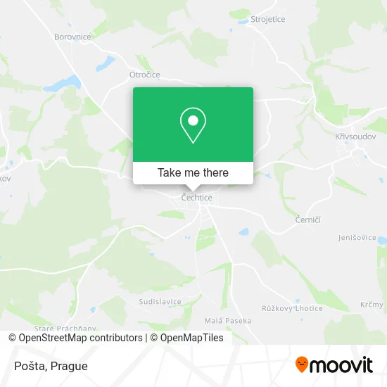 Карта Pošta