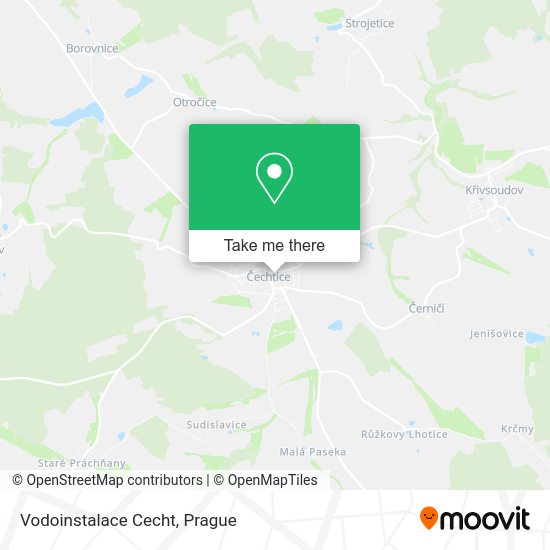 Карта Vodoinstalace Cecht