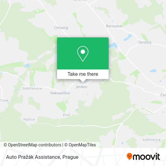 Карта Auto Pražák Assistance