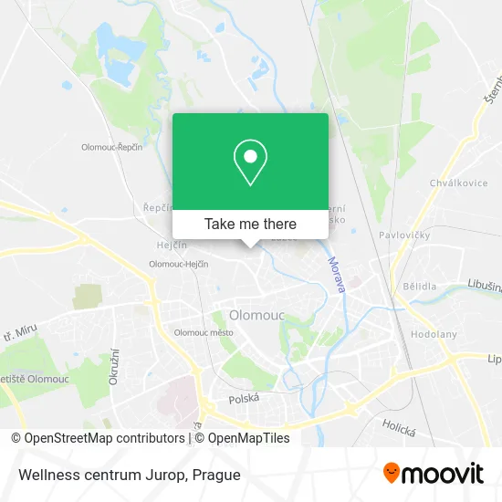 Карта Wellness centrum Jurop
