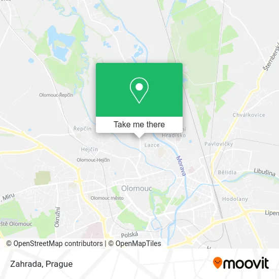 Карта Zahrada